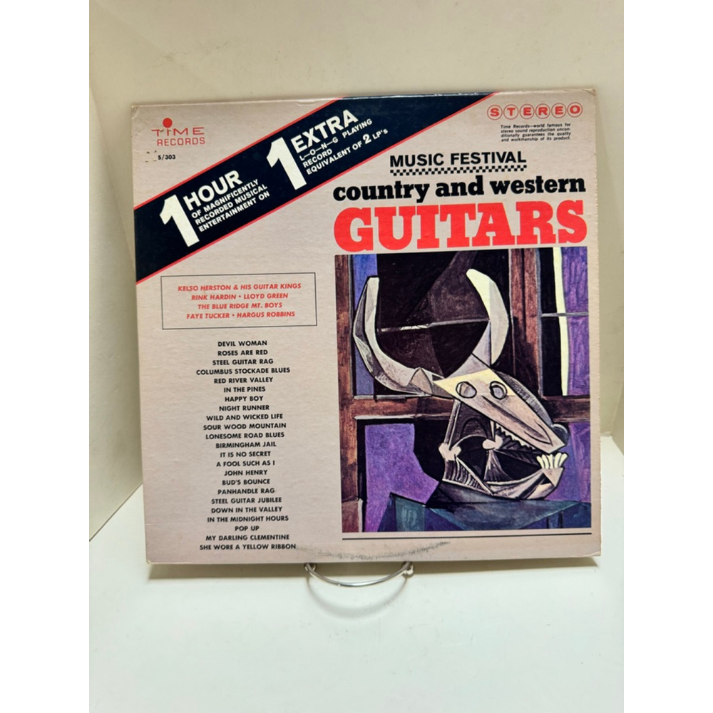1960 Time Records Vinyl Record Album Country Festival Country Western Guitars LP